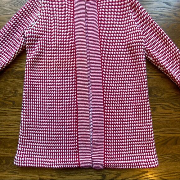 Talbots Pure Merino Wool Open Front Cardigan womens L 100% merino wool red - Picture 11 of 14